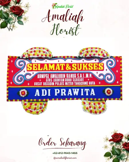 Papan Bunga Ucapan Selamat Wergu Wetan